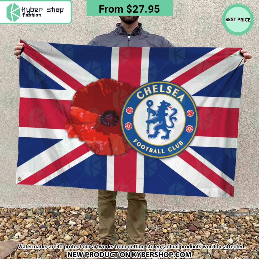 Chelsea FC Remembrance day Flag