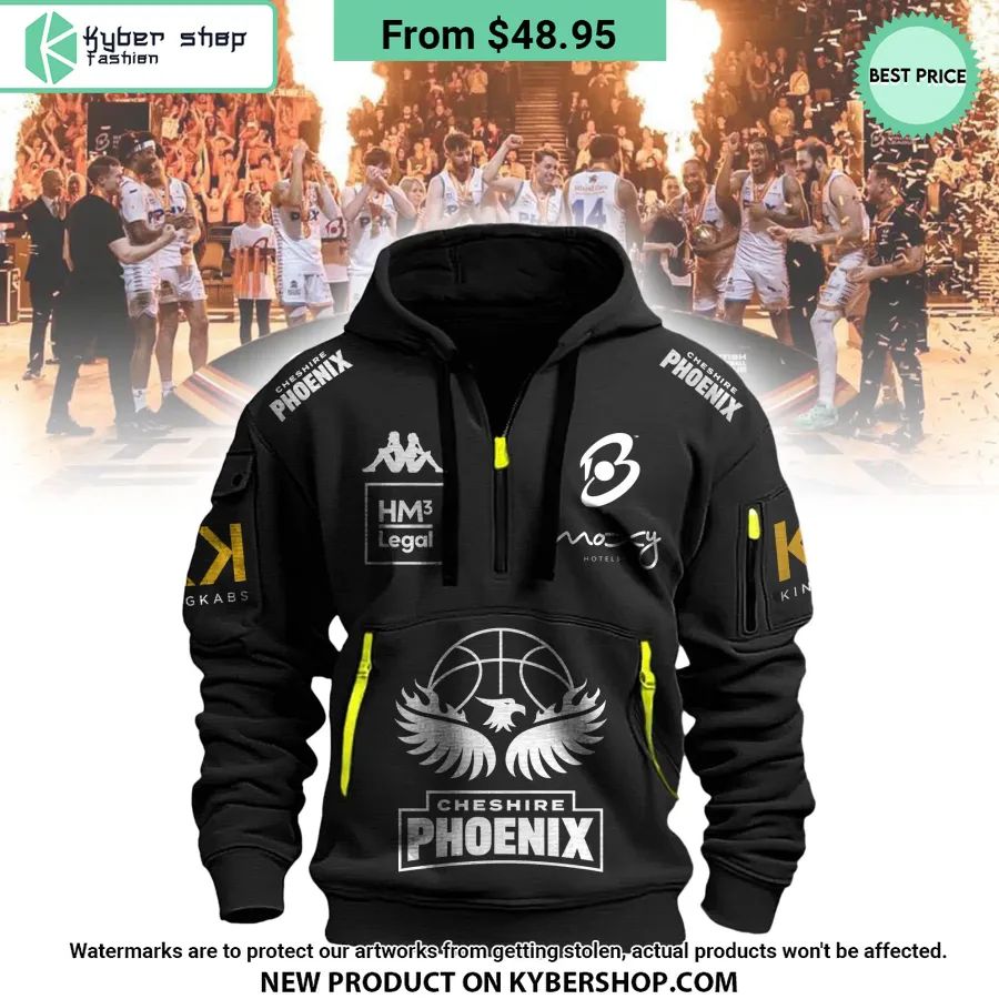 Cheshire Phoenix Half Zip Heavy Hoodie