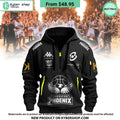 Cheshire Phoenix Half Zip Heavy Hoodie