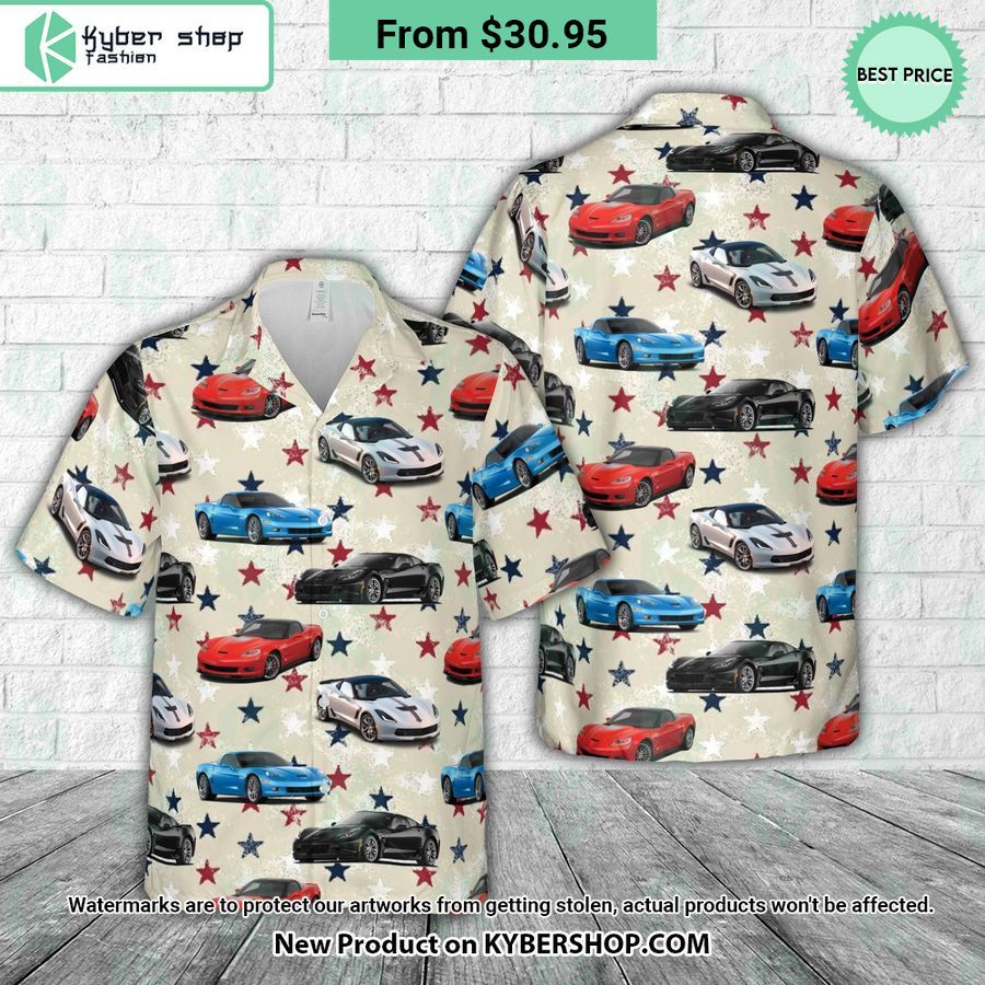 Chevrolet Corvette C6 4th Of July Hawaiian Shirt