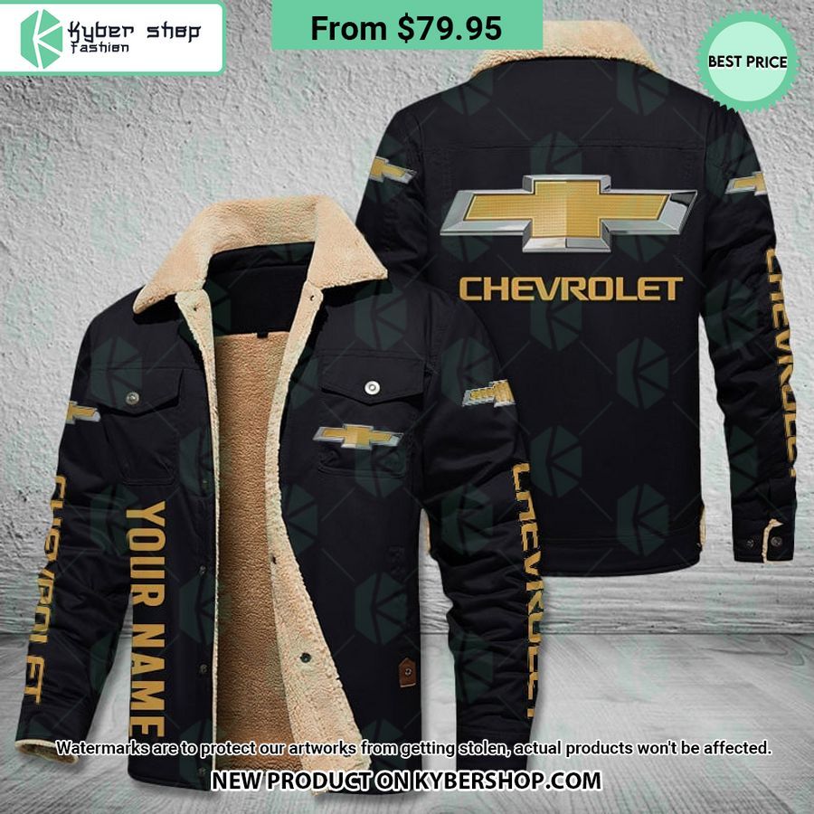 Chevrolet CUSTOM Fleece Leather Jacket