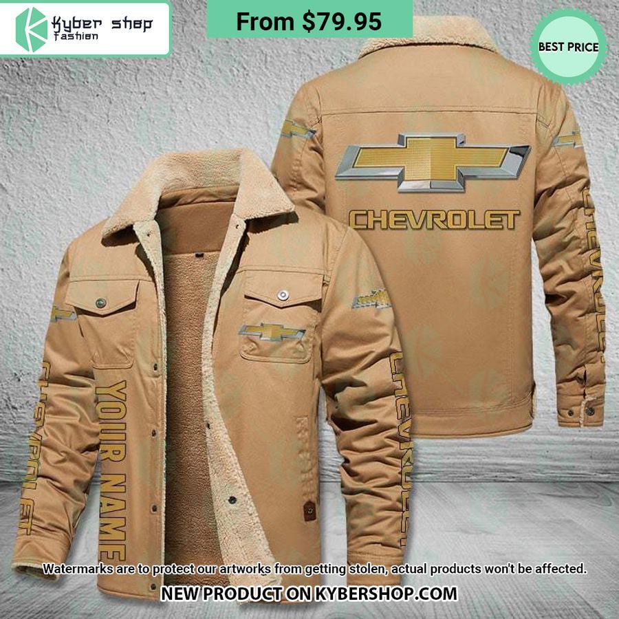 Chevrolet CUSTOM Fleece Leather Jacket