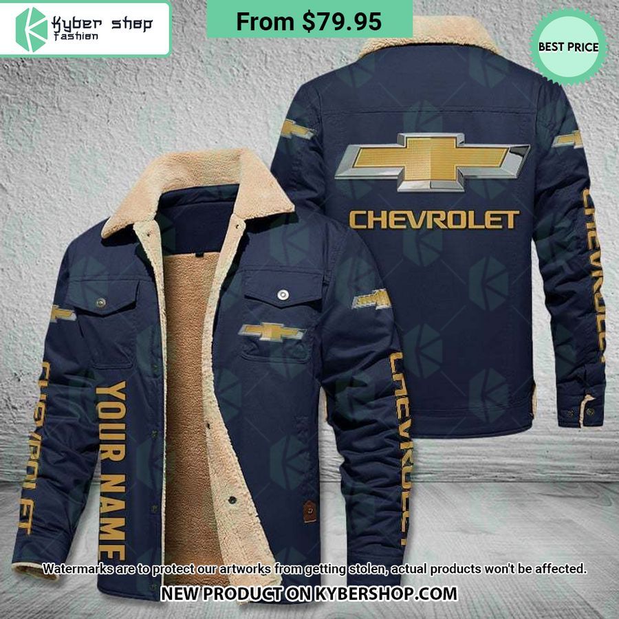 Chevrolet CUSTOM Fleece Leather Jacket