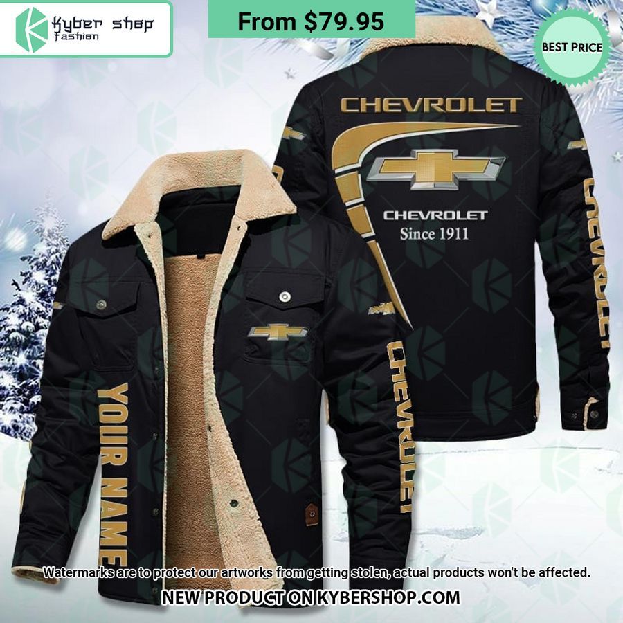 Chevrolet Fleece Leather Jacket
