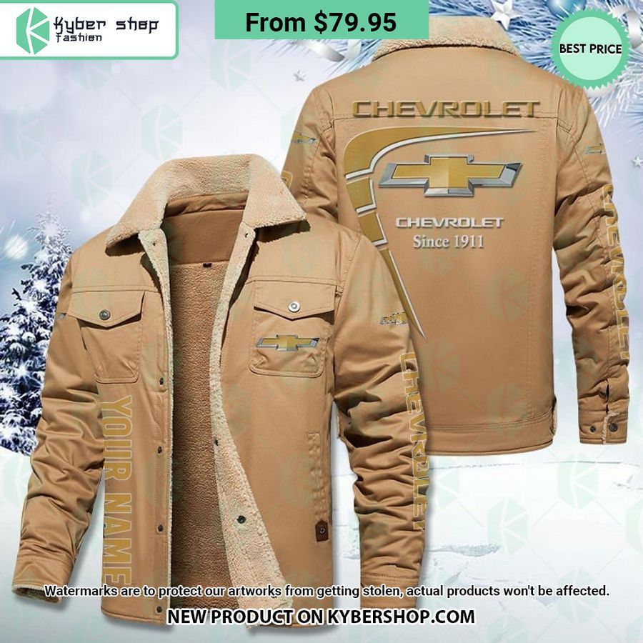 Chevrolet Fleece Leather Jacket