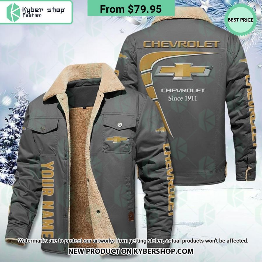 Chevrolet Fleece Leather Jacket