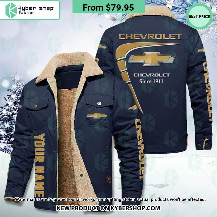 Chevrolet Fleece Leather Jacket