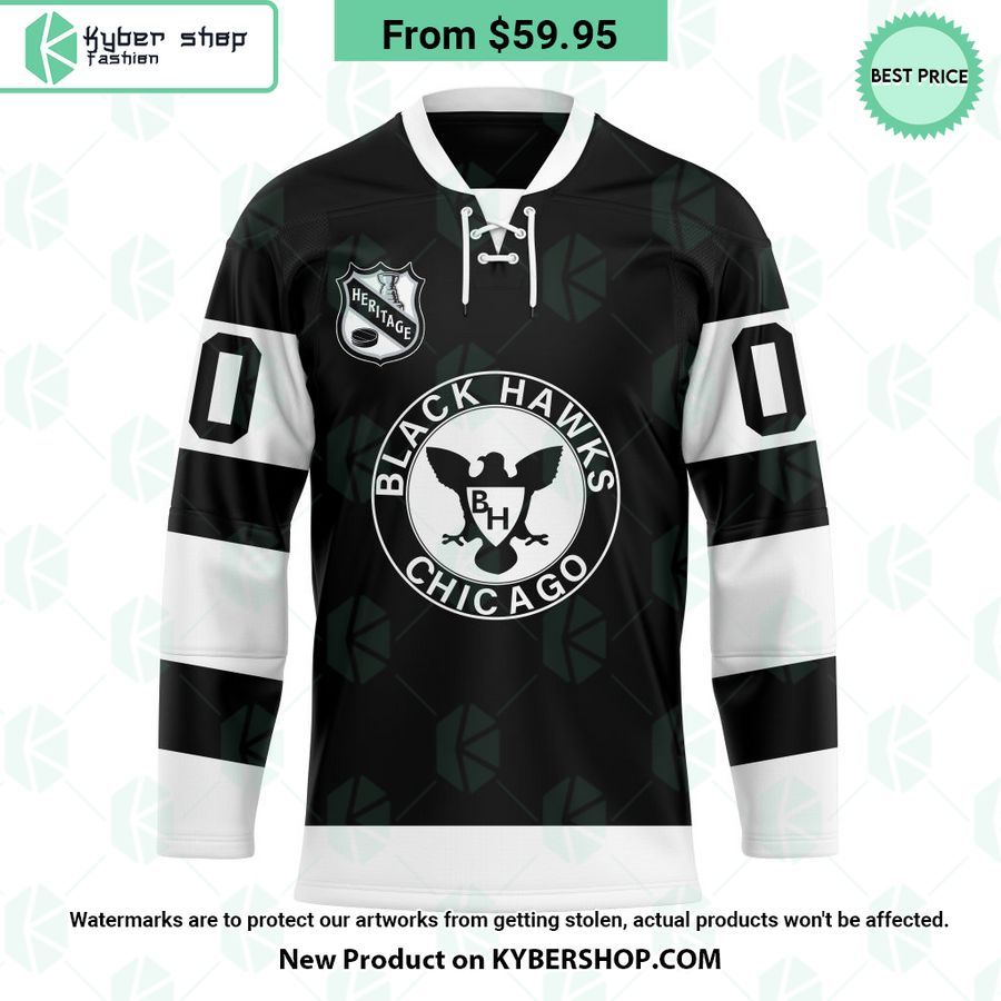 Chicago BlackHawks Heritage Concepts team logo Hockey Jersey