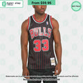 Chicago Bull Scottie Pippen 33 Black Basketball Jersey