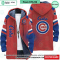 Chicago Cubs MLB CUSTOM Fleece Windbreaker Jacket