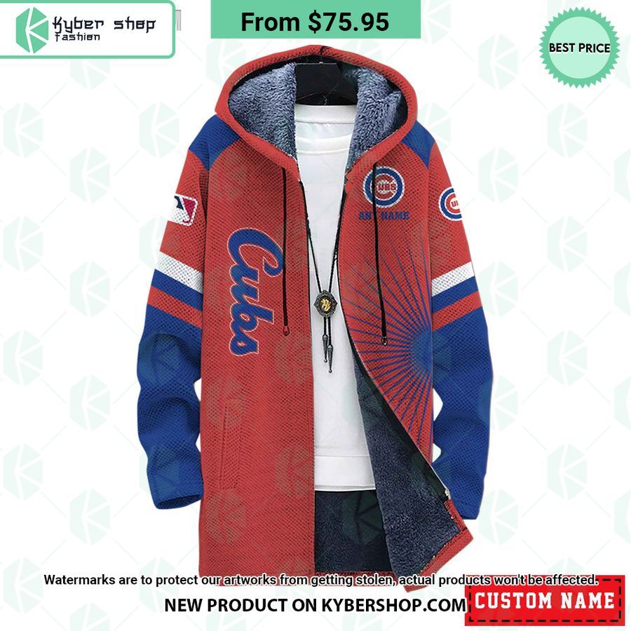 Chicago Cubs MLB CUSTOM Fleece Windbreaker Jacket