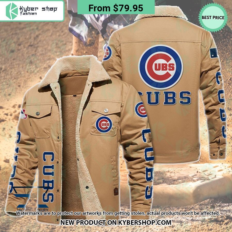 Chicago Cubs MLB Fleece Leather Jacket