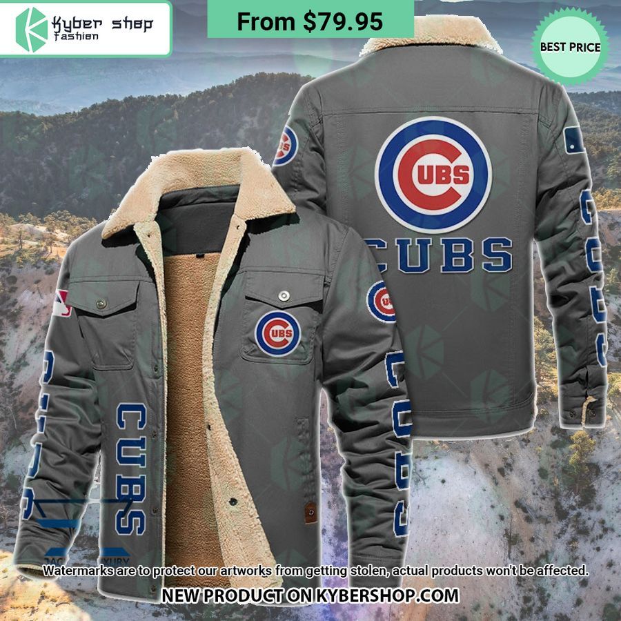 Chicago Cubs MLB Fleece Leather Jacket