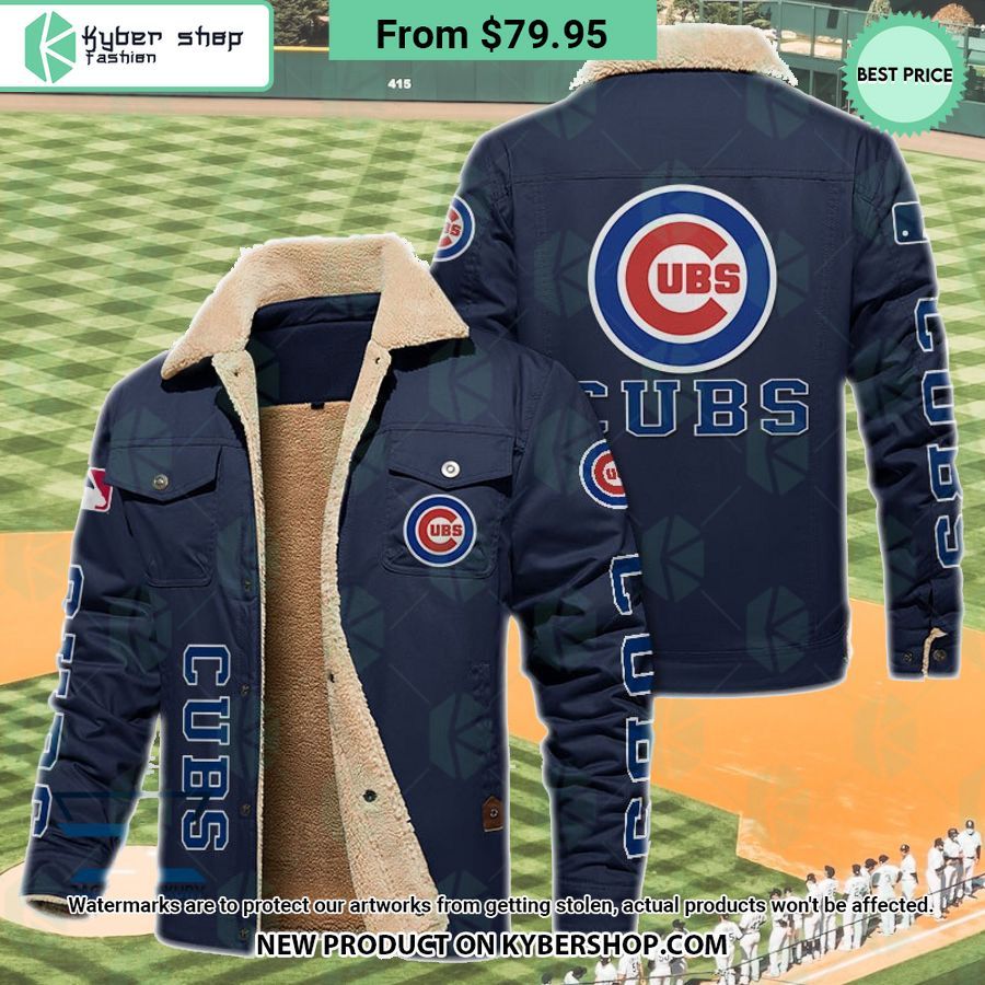 Chicago Cubs MLB Fleece Leather Jacket