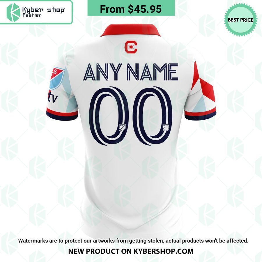 Chicago Fire 2023 Away A Kit For All MLS CUSTOM Polo Shirt