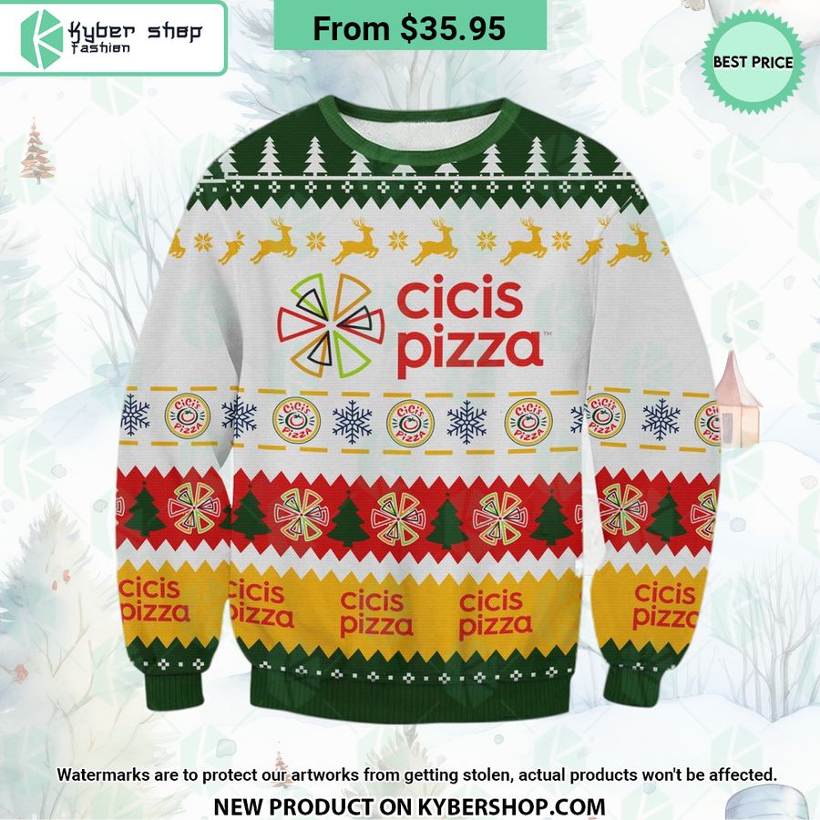 Cicis Pizza Christmas Sweater