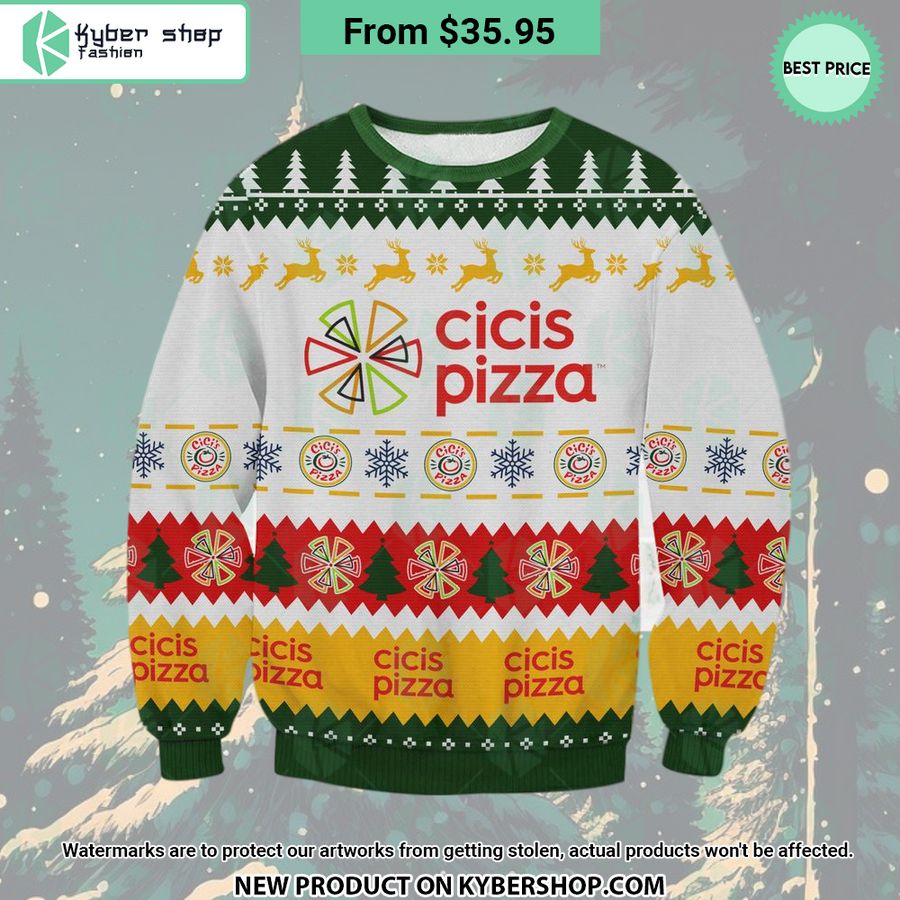 Cicis Pizza Christmas Sweater