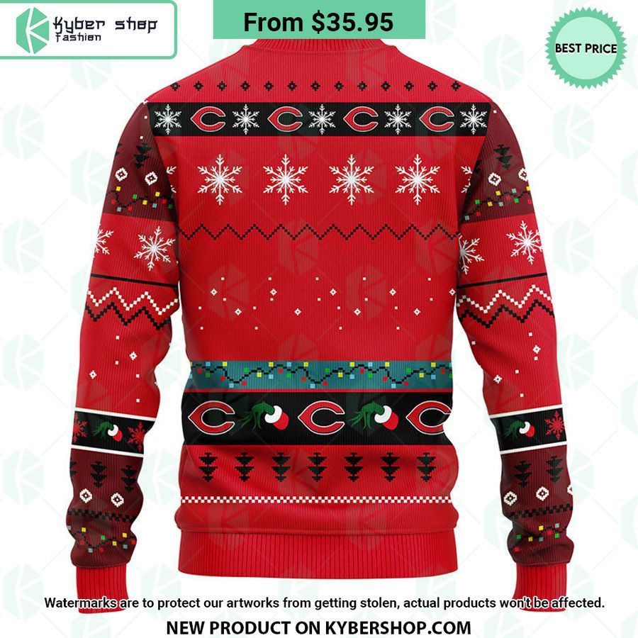 Cincinnati Reds Grinch Christmas Sweater