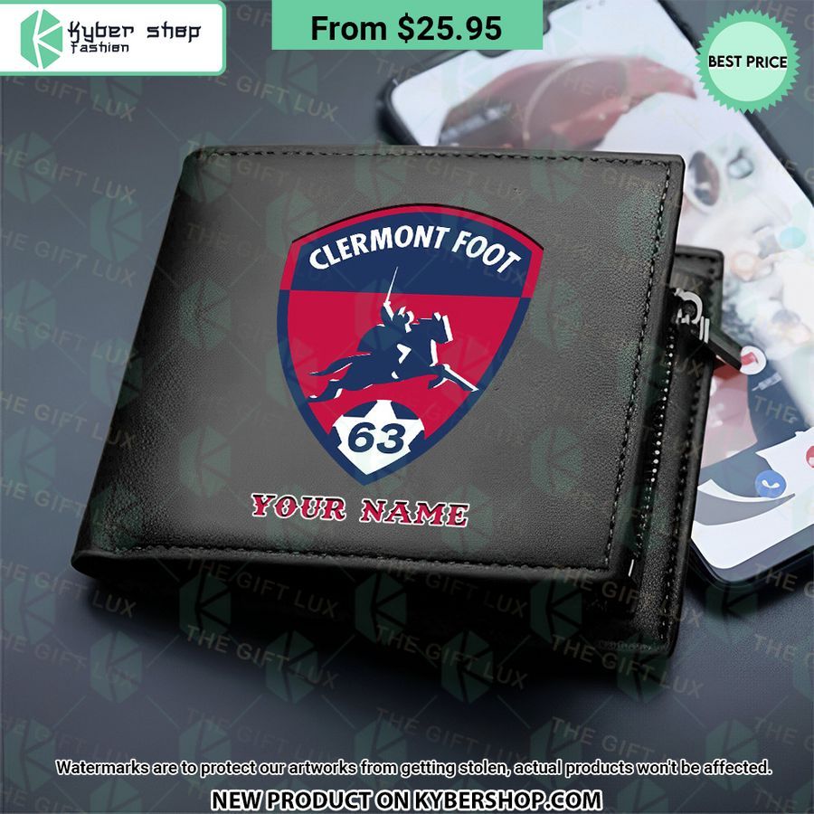 Clermont Foot 63 CUSTOM Leather Wallet