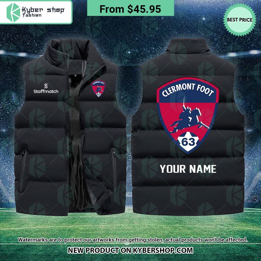 Clermont Foot 63 CUSTOM Sleeveless Puffer Down Jacket