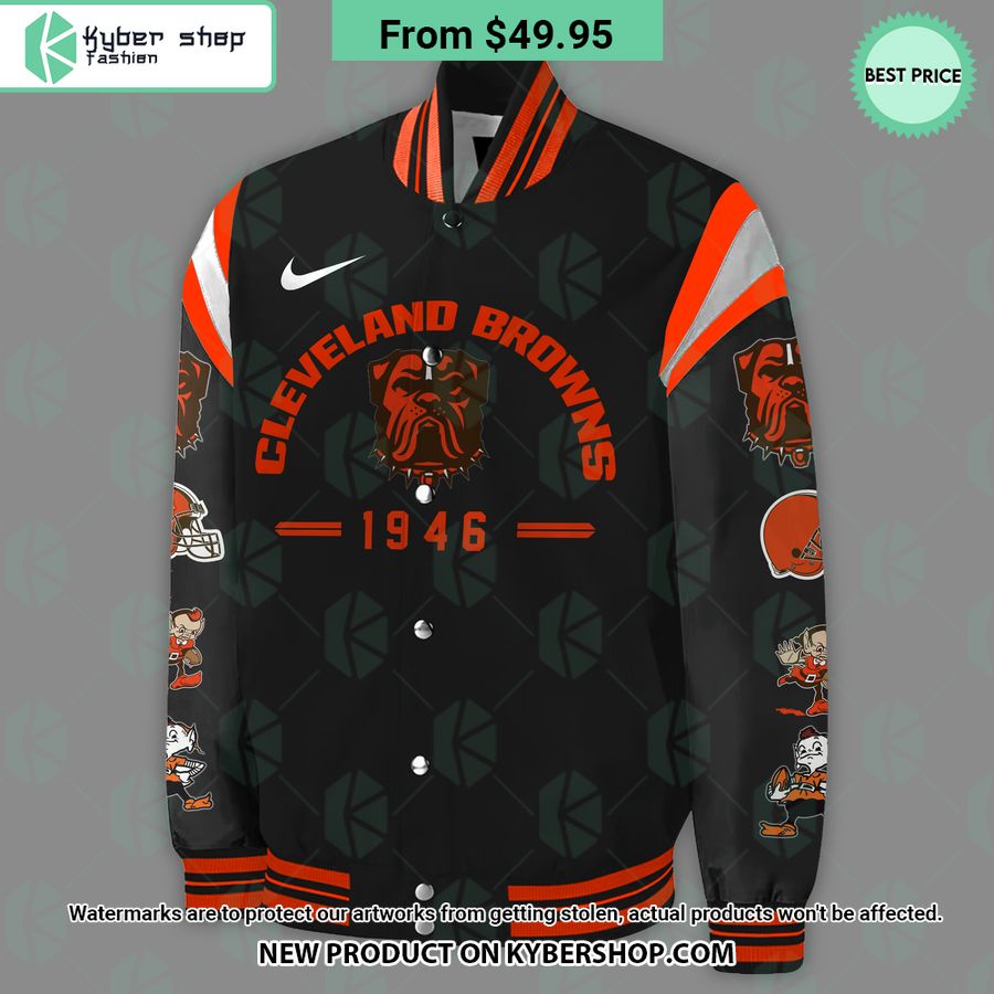 Cleveland Browns Dawg Baseball Jacket