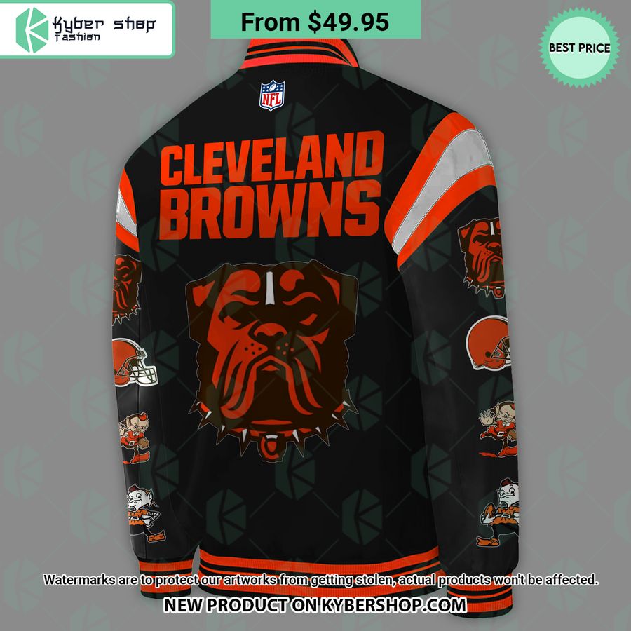 Cleveland Browns Dawg Baseball Jacket