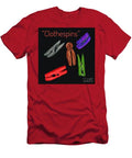Clothespin Illustration Black T-Shirt