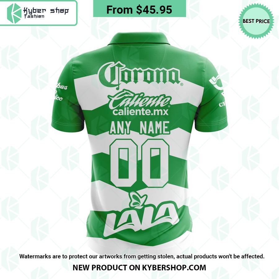 Club Santos Laguna Home Liga MX CUSTOM Polo Shirt