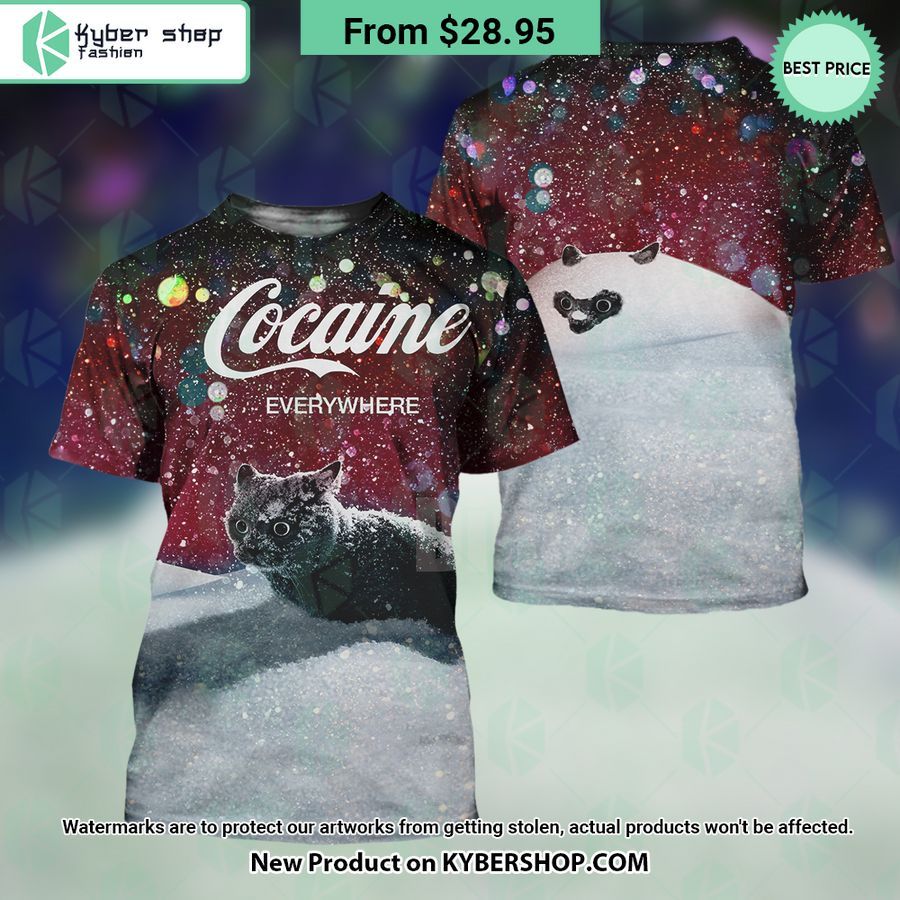 Cocaine Cat Let It Snow Hoodie