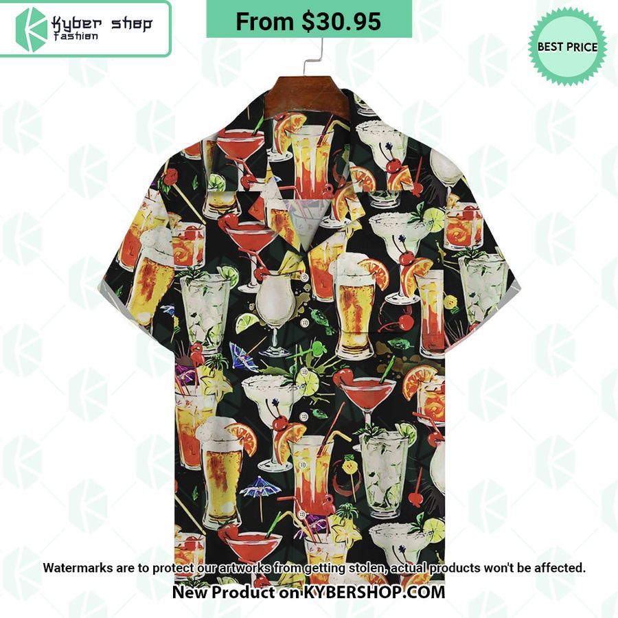 Cocktail Beer Hawaiian Shirt