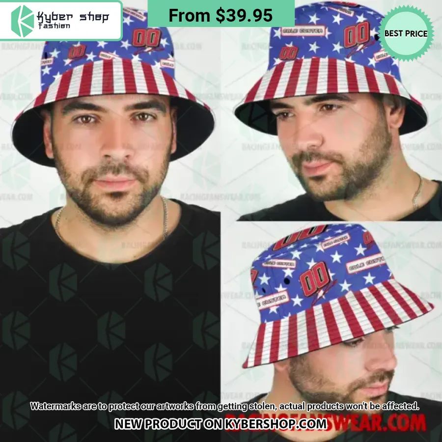Cole Custer NASCAR Racing Independence Day Bucket Hat