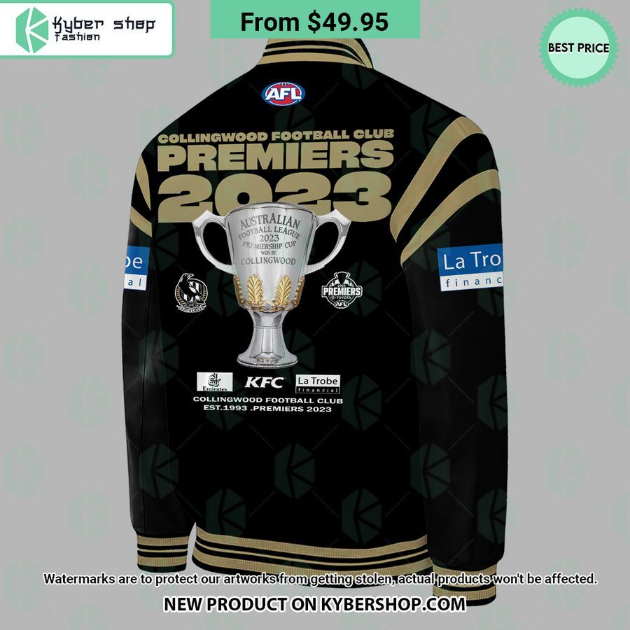 Collingwood FC Champions AFL 2023 Baseball Jacket