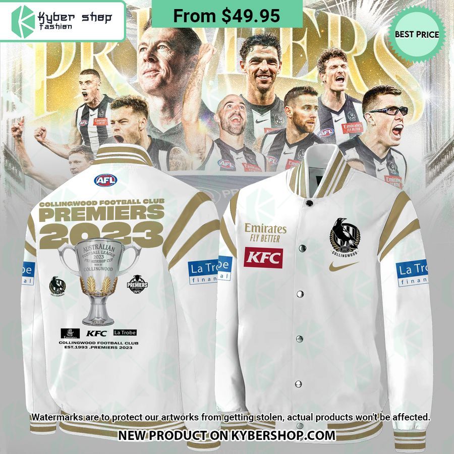 Collingwood FC Champions AFL 2023 Baseball Jacket