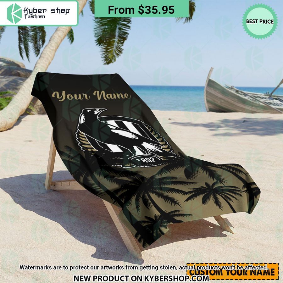 Collingwood FC CUSTOM Beach Towel