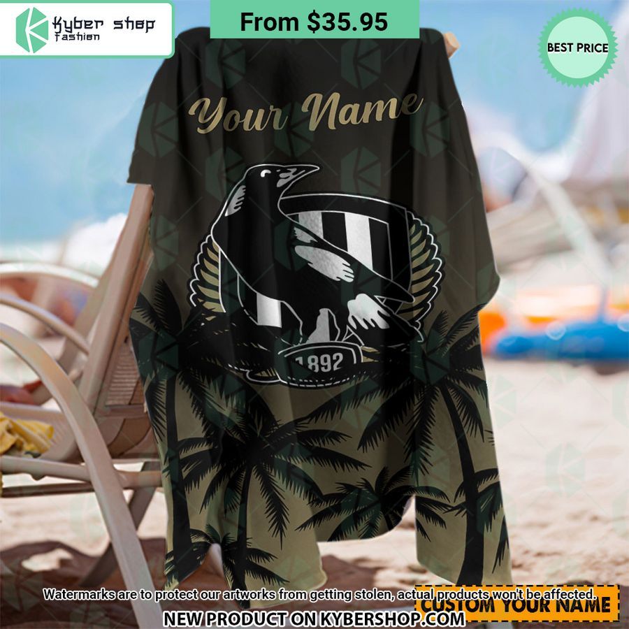 Collingwood FC CUSTOM Beach Towel