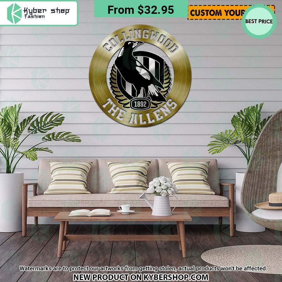 Collingwood FC CUSTOM Metal Sign