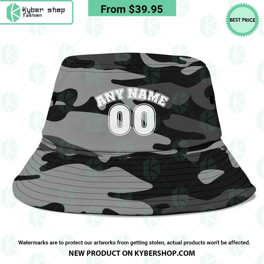 Collingwood Football Club Camo Bucket Hat