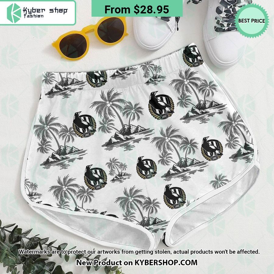 Collingwood Football Club Hawaiian Shirt Shorts