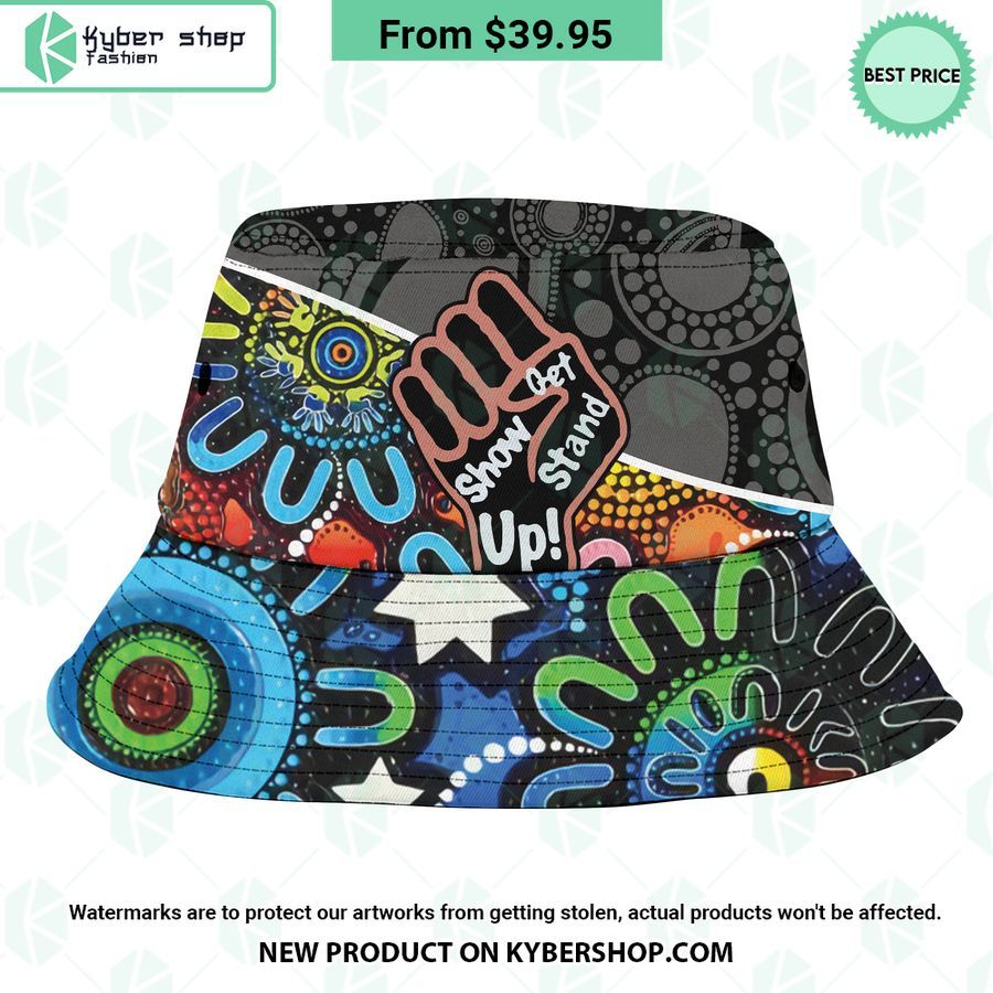 Collingwood Football Club Indigenous Pattern Bucket Hat