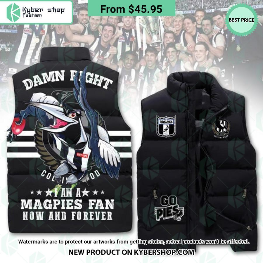 Collingwood Football Club Puffer Down Jacket