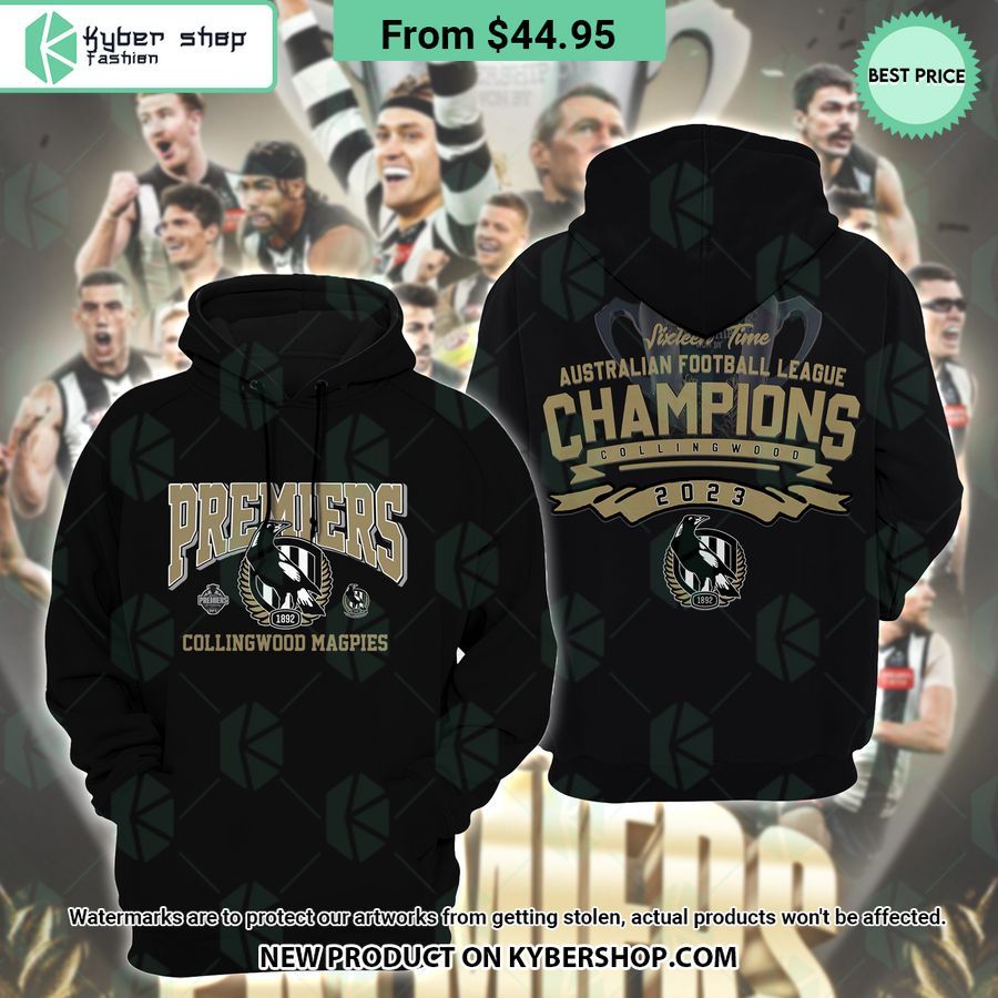 Collingwood Magpies Premiers 2023 Champions Hoodie