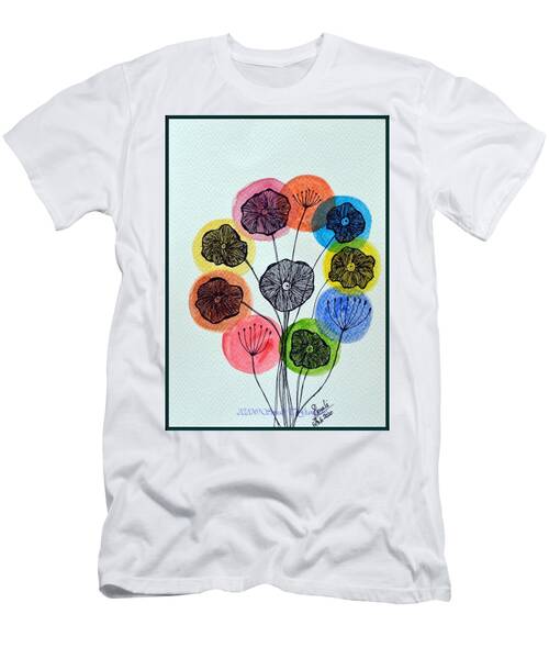 Color Orb Florals T-Shirt