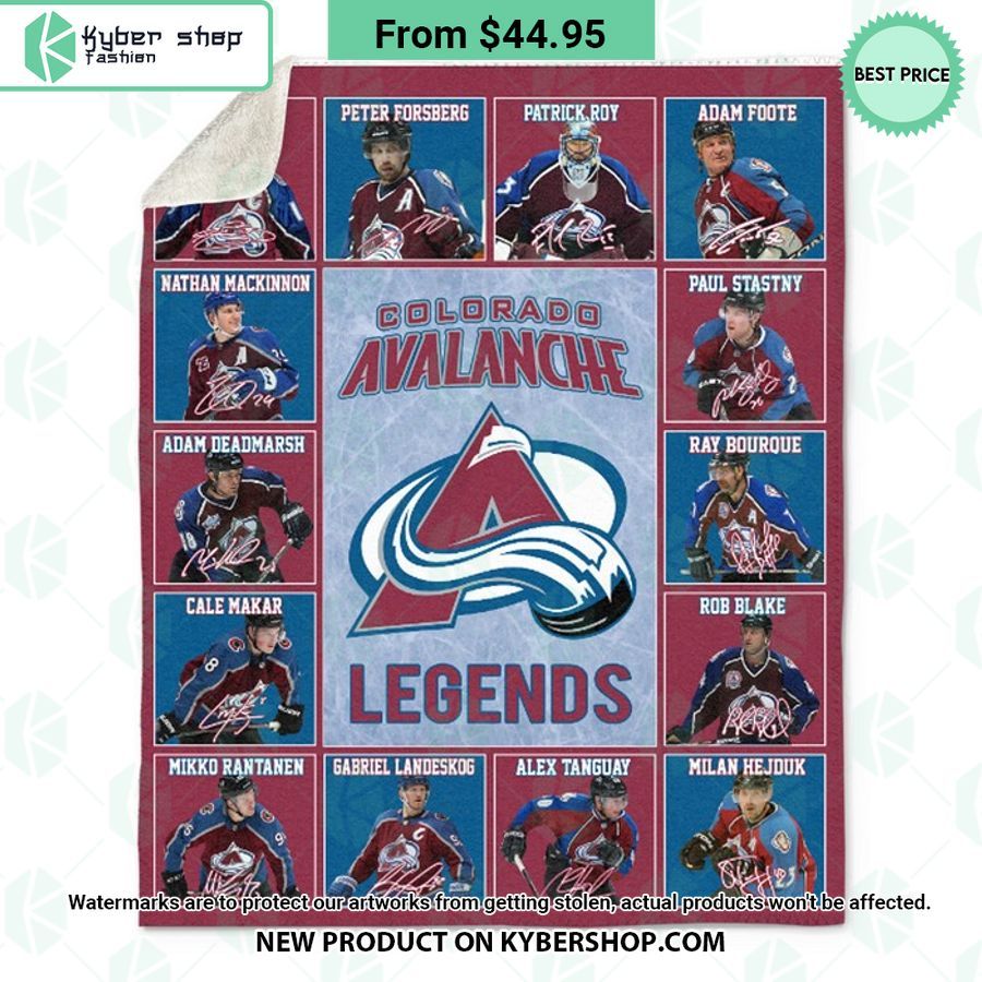 Colorado Avalanche Legends Fleece Blanket