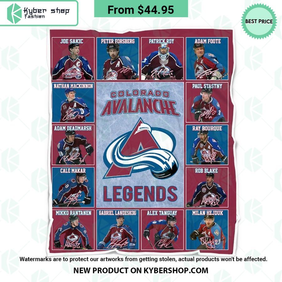 Colorado Avalanche Legends Fleece Blanket