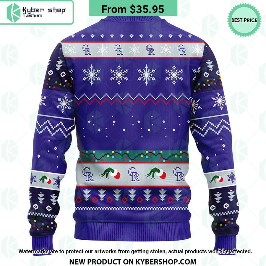 Colorado Rockies Grinch Christmas Sweater