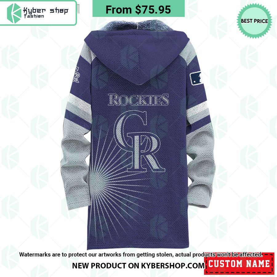 Colorado Rockies MLB CUSTOM Fleece Windbreaker Jacket