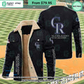 Colorado Rockies MLB Fleece Leather Jacket