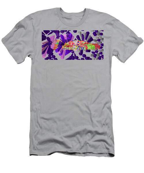 Colorful Geometric Spaceship T-Shirt