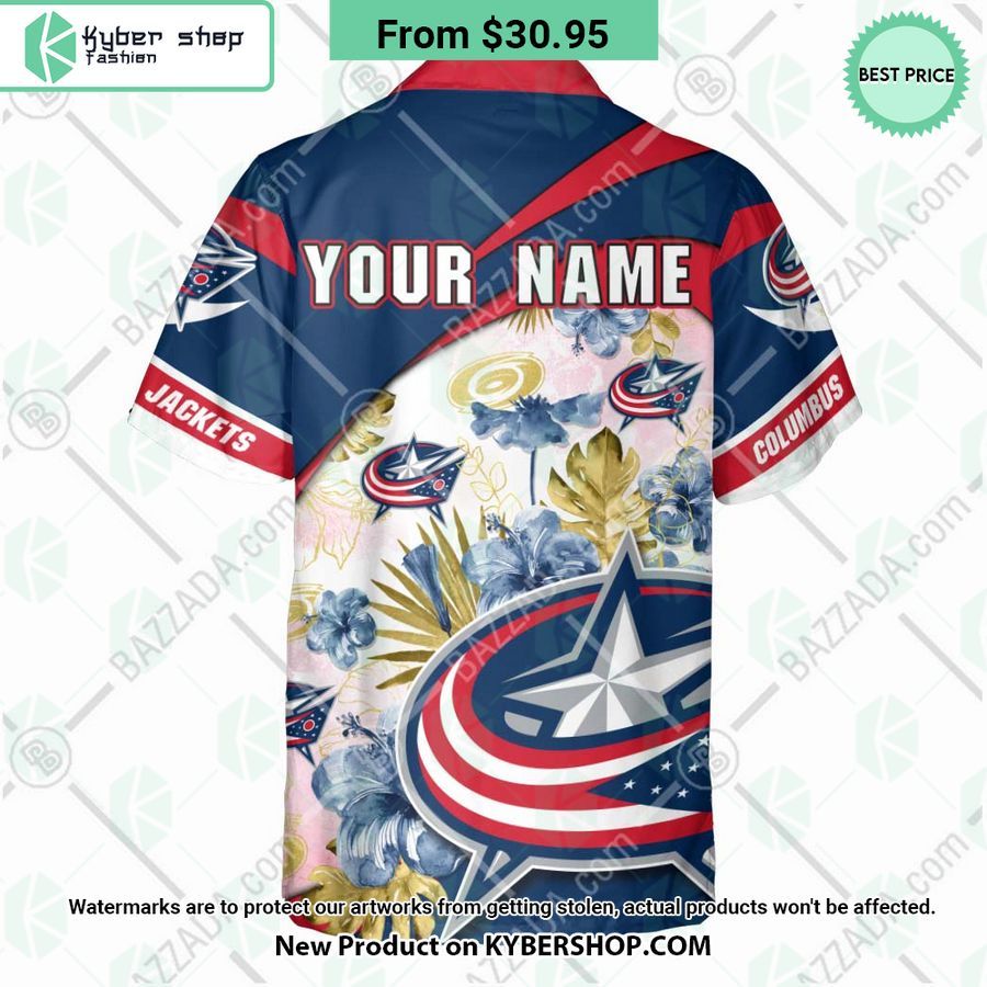 Columbus Blue Jackets custom personalized Hawaiian Shirt