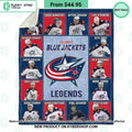Columbus Blue Jackets Legends Fleece Blanket